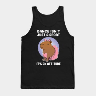 Dance isn't just a sport it's an attitude Capybara Ballerina Costume Tank Top